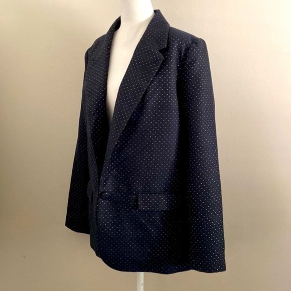 A new day tweed style navy and gold dot blazer - Picture 2 of 7
